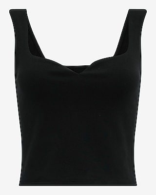 Body Contour Stretch Cotton Sweetheart Tank