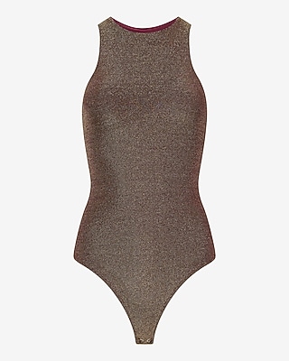 Shine High Neck Sleeveless Bodysuit