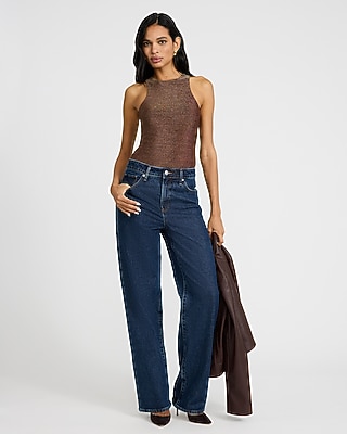 Shine High Neck Sleeveless Bodysuit