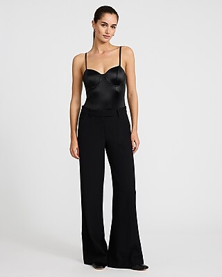 Body Contour Satin Sweetheart Sleeveless Corset Bodysuit