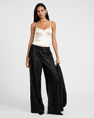 Body Contour Satin Sweetheart Sleeveless Corset Bodysuit