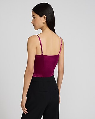 Body Contour Satin Sweetheart Sleeveless Corset Bodysuit