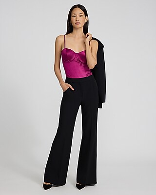 Body Contour Satin Sweetheart Sleeveless Corset Bodysuit