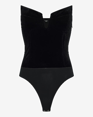 Velvet Strapless V-Wire Bodysuit