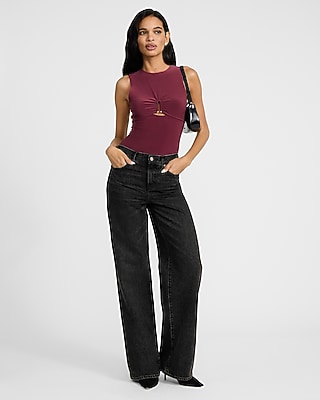 Crew Neck Sleeveless U-Wire Bodysuit