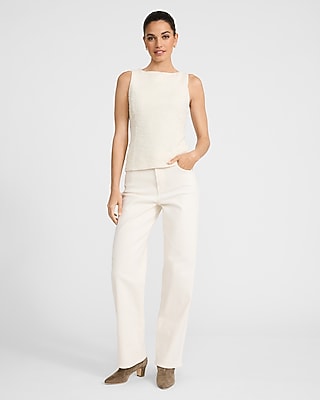 Tweed Boat Neck Tank