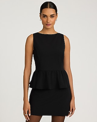 Body Contour Stretch Cotton Boat Neck Tank | Express