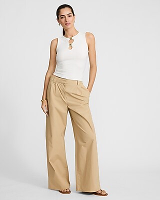 Fitted Ribbed Gold Hardware Cutout Crew Neck Tank