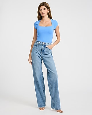 Body Contour Light Compression Stretch Cotton Cap Sleeve Tee