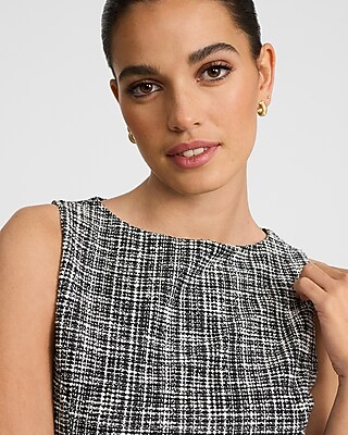 Tweed Boat Neck Tank