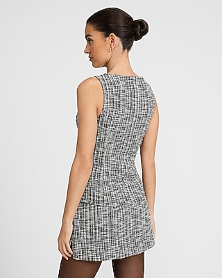 Tweed Boat Neck Tank