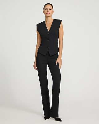 Signature Ponte V-Neck Seamed Vest Top