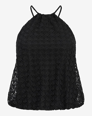 Crochet Halter Neck Bubble Cami