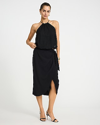 Crochet Halter Neck Bubble Cami