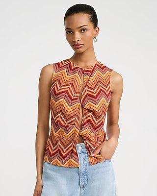 V-neck Twist Front Strappy Cutout Cropped Cami | Express