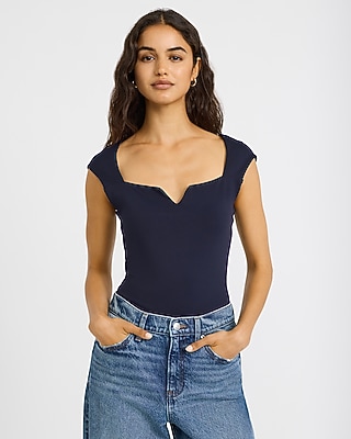 Body Contour High Compression Deep V-Neck Bodysuit
