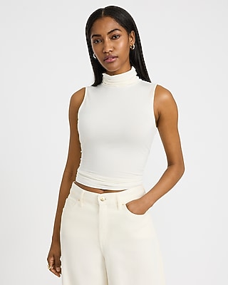 Supersoft Fitted Mock Neck Tank