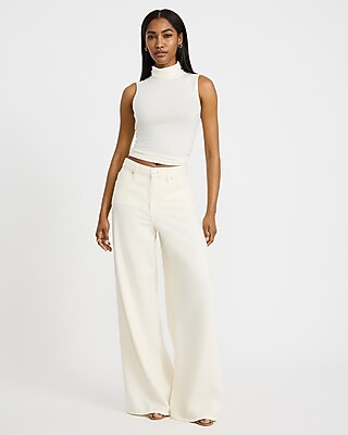 Supersoft Fitted Mock Neck Tank