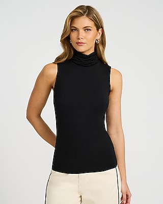 Supersoft Fitted Mock Neck Tank | Express