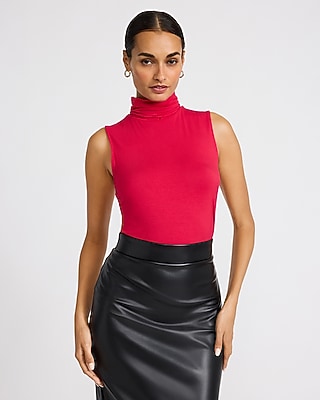 Supersoft Fitted Mock Neck Tank