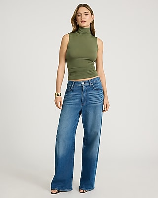 Supersoft Fitted Mock Neck Tank