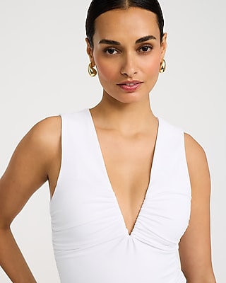 Body Contour High Compression V-Bar Ruched Bodysuit