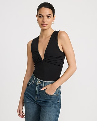 Body Contour High Compression V-Bar Ruched Bodysuit