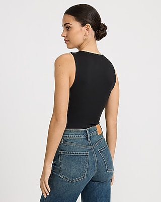 Body Contour High Compression V-Bar Ruched Bodysuit