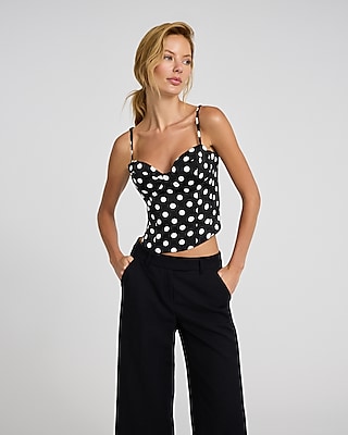 Polka Dot Bustier Cami