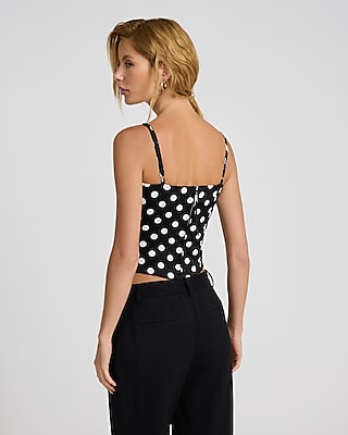 Polka Dot Bustier Cami