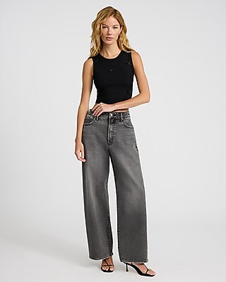 High Neck Bow Cropped Tank