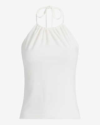 Jersey Tie Halter Open Back Tank - image 4