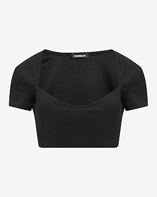 Sweetheart Short Sleeve Cropped Tee - image 4