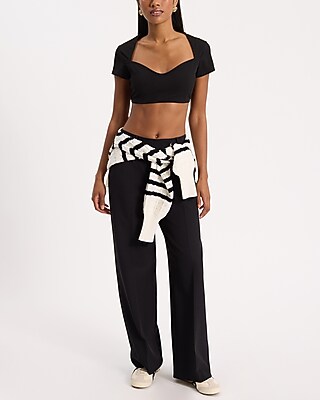 Sweetheart Short Sleeve Cropped Tee - image 2