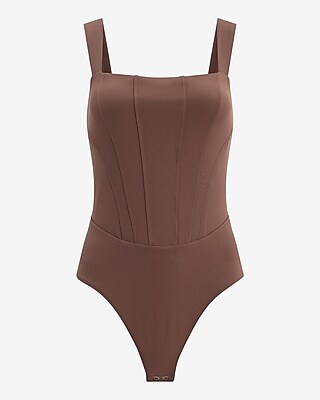 Body Contour High Compression Square Neck Corset Bodysuit