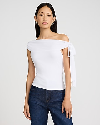Off The Shoulder Tie Tee - image 2