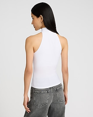 Mock Halter Neck Ruched Tank - image 2
