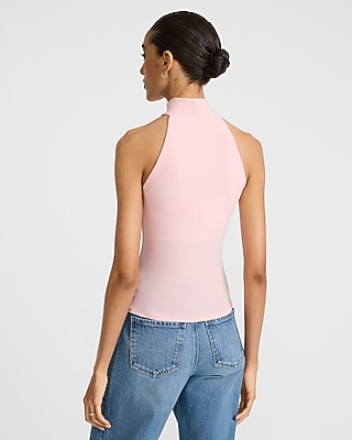 Mock Halter Neck Ruched Tank - image 2