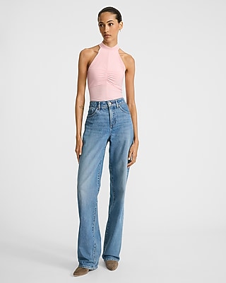 Mock Halter Neck Ruched Tank - image 3