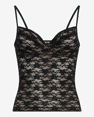 Lace Front Sweetheart Corset Cami - image 5