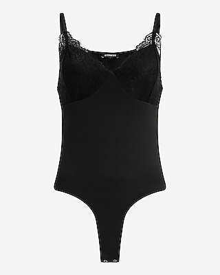 Lace Trimmed V-Neck Sleeveless Bodysuit - image 4