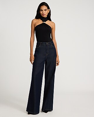 Mock Halter Neck Gold Hardware Tank