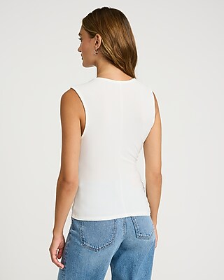 Crew Neck Ruched Tank - image 2