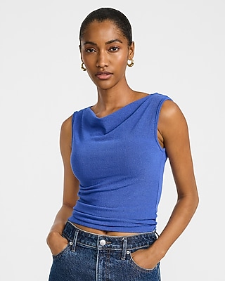 Crepe Convertible Neckline Sweater Tank