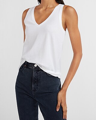express v neck tank