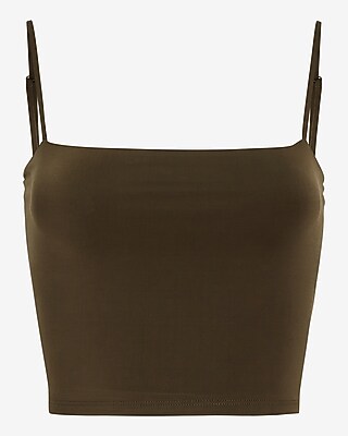 Body Contour Compression Silky Square Neck Cropped Cami