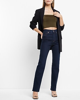 Body Contour Compression Silky Square Neck Cropped Cami