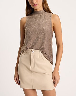 Shine Mock Neck Tank | Express