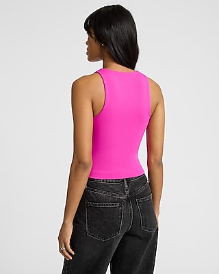Body Contour High Compression Neck Cropped Tank