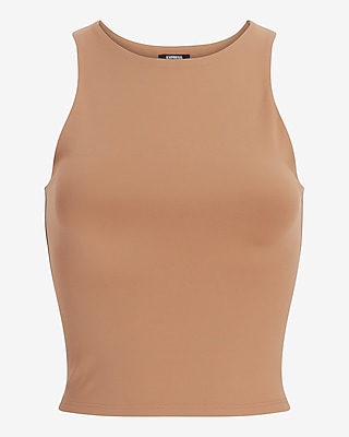Body Contour High Compression Neck Cropped Tank